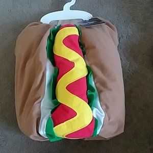 Dog Halloween Costume HOT DOG in Bun Sz LARGE NWT